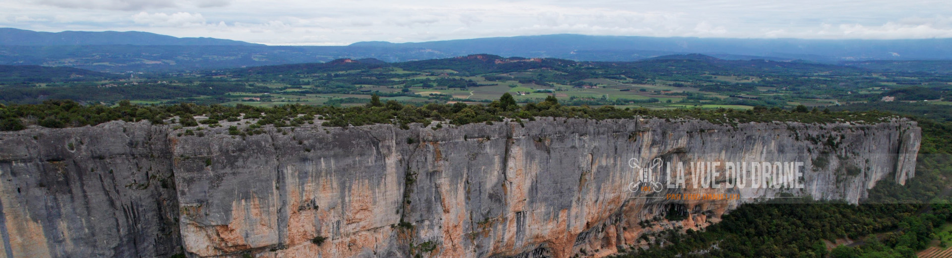 Faille de Lioux, La Vue du Drone