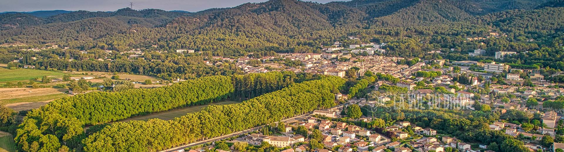 La Roque d'Anthéron, coucher de soleil