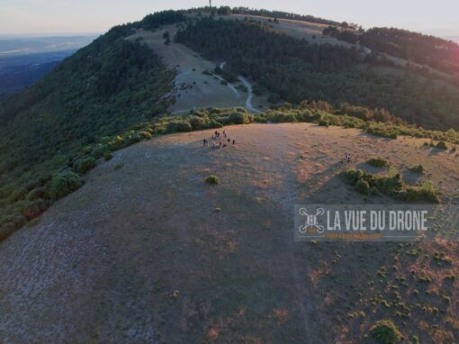La Vue du Drone, Coucher de soleil montagne du Luberon