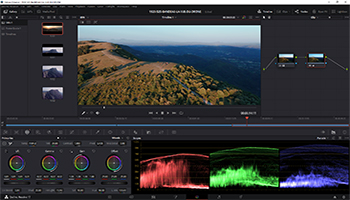 Logiciel Davinci Resolve utilisé par La Vue du Drone
